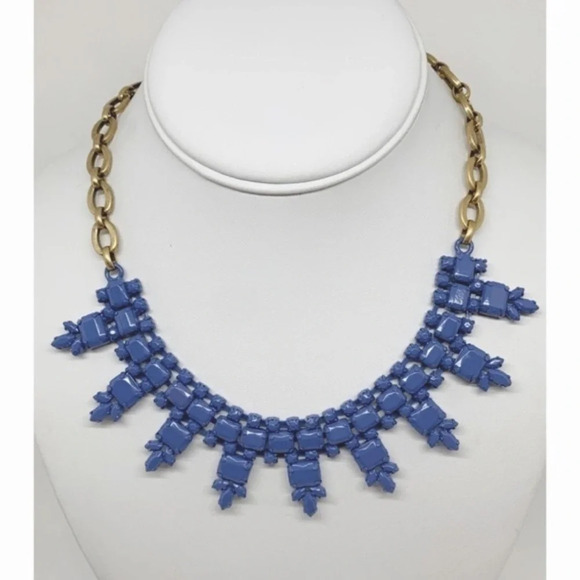 J. Crew Blue Collar Necklace - Picture 1 of 2